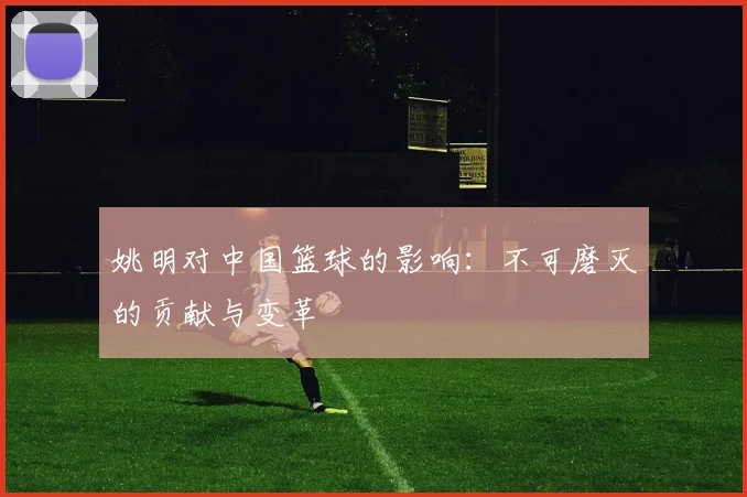 姚明对中国篮球的影响：不可磨灭的贡献与变革